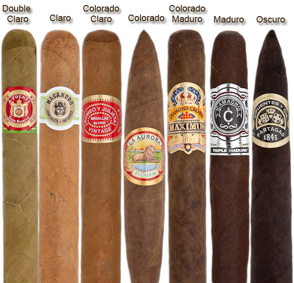Màu lá cigar càng đậm thì hương vị điếu càng nặng