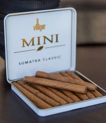 Xì gà Mini Villiger Sumatra Classic - hộp sắt 10 điếu